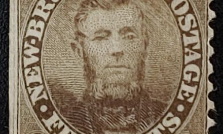  A newly rediscovered unused 1860 5c Connell brought $6655 in All Nations’ milestone 1450th auction