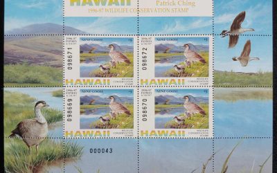 Hawaii #1b VFNH $5 artist-signed Sheet #000043 (4)