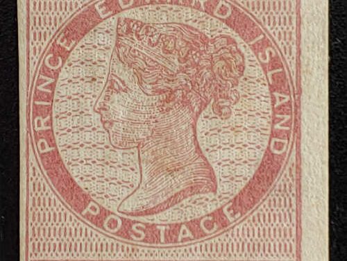 P.E.I. #1 c Fine Mint HR 1861 2d Perf by Imperf, ex Jarrett $3750