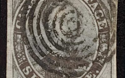 Canada #2 F/VF Used 1851 6d Prince Albert shade