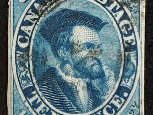 Canada #7 Fine+ Used 1855 10d Cartier shade