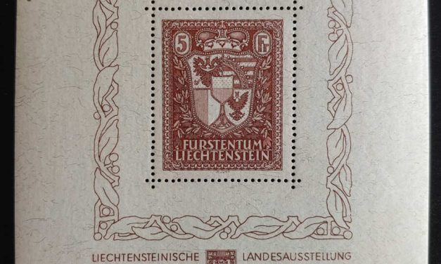 Liechtenstein #115 VFNH 1934 5Fr Agricultural Exhibition S/S US$2250