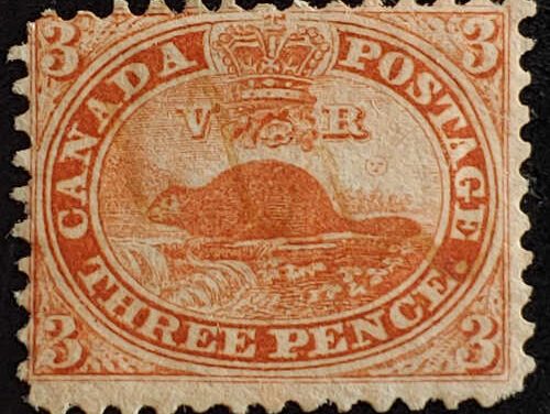 Canada #12 Fine Used 1859 3c Perforated Pence