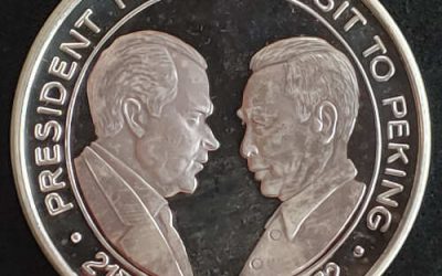 China Proof 1971/72 31g 42mm U.N. and U.S. Silver Medal