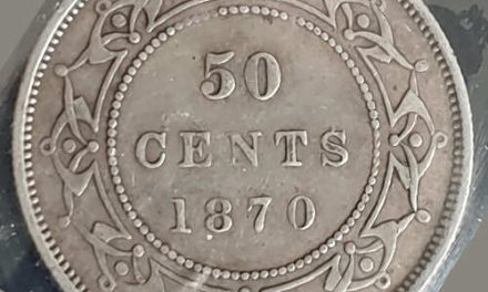 Newfoundland ICCS EF-40 1870 QV Silver 50 Cents