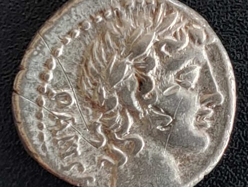 Roman Republic 90 BC C. Vibius cF Pansa 3.76g Silver Denarius