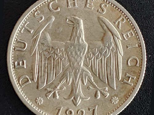 Germany BU 1927F Silver 2 Reichsmark