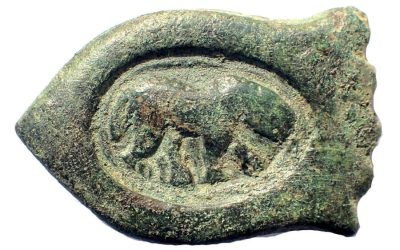 Roman 1st-4th Century AD 42x27x6mm 13.9g bronze Hippo belt buckle