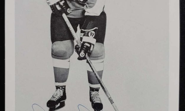 Bill Barber signed Black and White Flyers photo