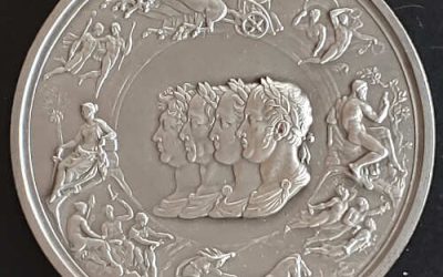Waterloo BU 3.90oz Sterling Silver Pistrucci Medal #1031/5000