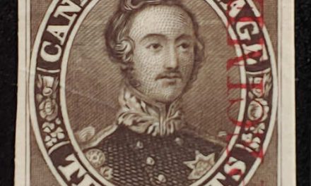 Canada #16Pi VF 1859 10c Black Brown Plate Proof