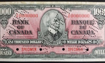 Canada #BC-28S one of only 48 known 1937 $1000 Specimen