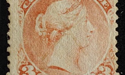 Canada #33 VG Used 1868 3c Laid Paper Large Queen