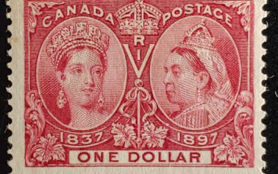 Canada #61 Fine Mint 1897 $1 Jubilee