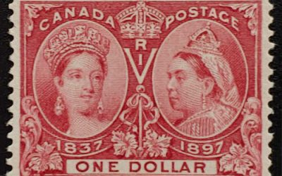 Canada #61 VF Unused 1897 $1 Jubilee