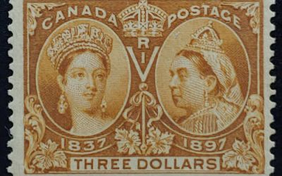 Canada #63 F/VF Unused 1897 $3 Jubilee