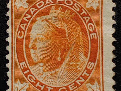 Canada #72v Fine Mint HR Re-entry in Canada 2024 P.S.E. Cert.