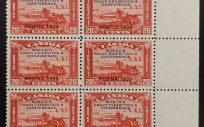 Canada #203i Fine+ 4 Never Hinged 20c Broken X Variety Block