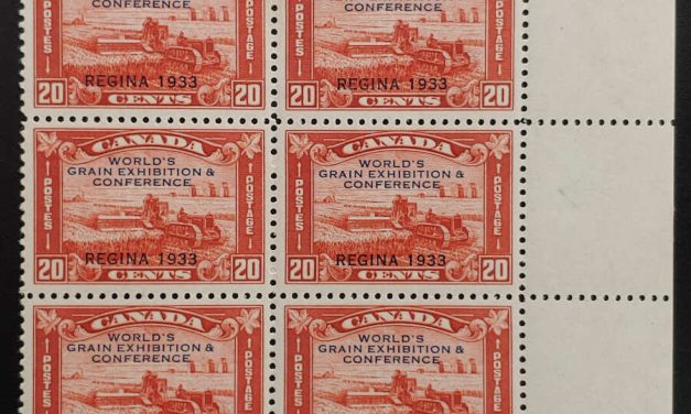 Canada #203i Fine+ 4 Never Hinged 20c Broken X Variety Block