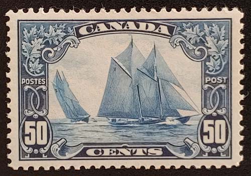 Canada #158 VF Mint HR 1929 50c Bluenose