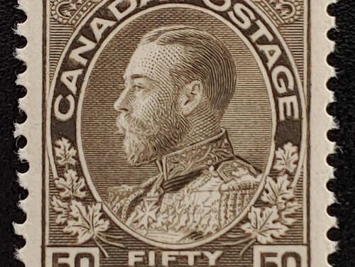 Canada #120ii VFNH 1923 50c George V Admiral