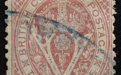 British Columbia #15 Fine Used 1869 10c on 3d