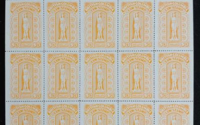 British Columbia #BCL55 VFNH 1958/70 $3 Plate Sheet (25)