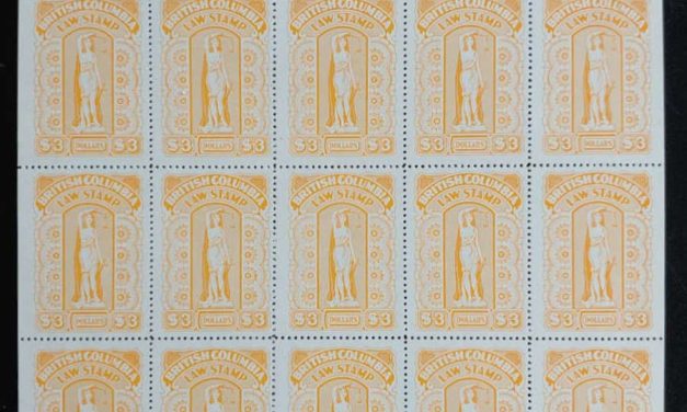 British Columbia #BCL55 VFNH 1958/70 $3 Plate Sheet (25)