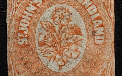 Newfoundland #13 VG Used 1860 6d Orange $800
