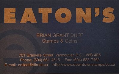 1994: Eaton’s coin and stamp department