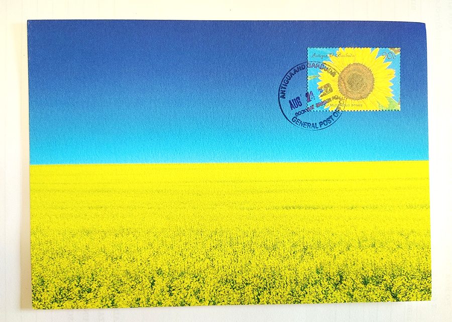 StampOutWar limited edition Ukraine support maxicards