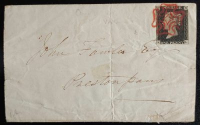 G.B. #1 1 Aug 1840 Edinburgh/Prestonpans FLS