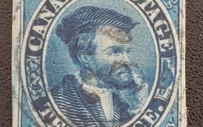 Canada #7 VF Used 1855 10d Cartier $2400