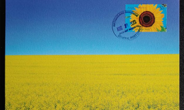 Antigua & Barbuda 24 Aug 2023 Ukraine Support Maxicard #1 of 2*
