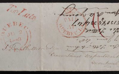 Quebec, LC 2 Jun 1848 Too Late Crown Paid FLS to Montreal