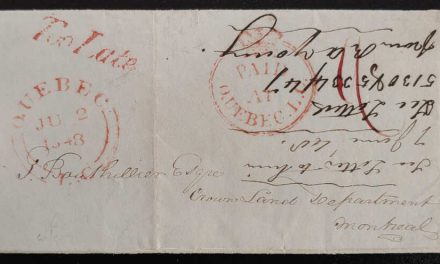 Quebec, LC 2 Jun 1848 Too Late Crown Paid FLS to Montreal