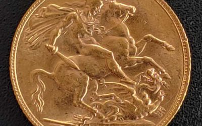 G.B. XF 1910 Edward VII Gold Sovereign .2355oz AGW