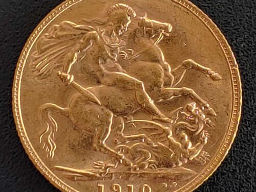 G.B. XF 1910 Edward VII Gold Sovereign .2355oz AGW
