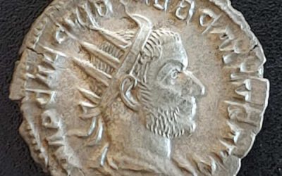 Trebonianus Gallus AD251-253 3.34gm Silver Denarius w/ Pietas etc