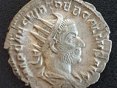 Trebonianus Gallus AD251-253 3.34gm Silver Denarius w/ Pietas etc