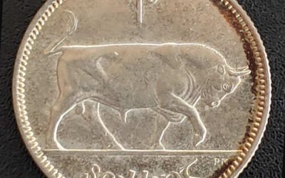 Ireland BU 1933 Silver Shilling