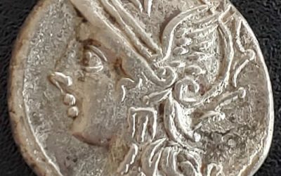 Roman Republic 104 BC C. Coelius Caldus 3.72g Silver Denarius