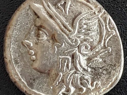 Roman Republic 104 BC C. Coelius Caldus 3.72g Silver Denarius