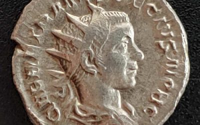 Herrenius Etruscus AD 249-51 4g Silver Antoninianus w/ Pietas etc