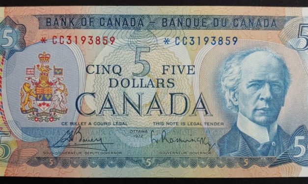 Canada #BC48aA Gem Unc Prefix *CC Replacement $5 Bill