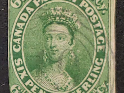 Canada #9 Fine Used 1857 7.5d, 1976 Greene Cert., ex Jarnick