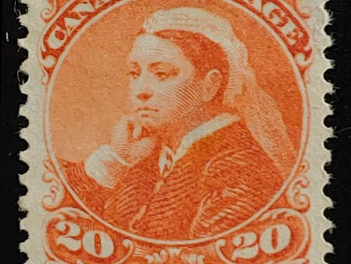 Canada #46 VF Unu 1893 20c Widow Weed