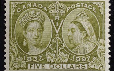 Canada #65 VF Mint 1897 $5 Jubilee