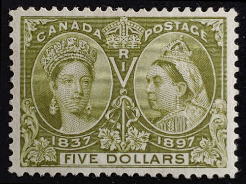 Canada #65 VF Mint 1897 $5 Jubilee