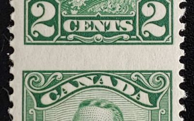 Canada #150e VFNH 1928 2c Perf by Imperf Pair, 250 made